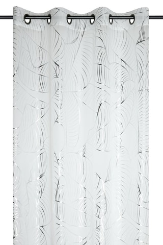 Cortinado - Branco e prateado - 140 x 260 cm