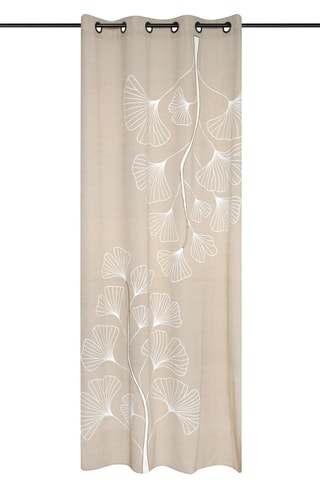 Cortinado Nova - Bege e branco - 140 x 260 cm