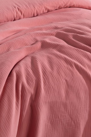 Lençol-capa em gaze de algodão - Pêssego