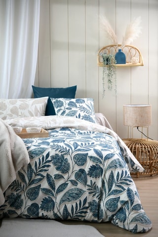 Fronha - Branco e azul