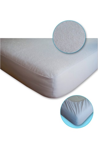 Proteção de colchão flanela Branco