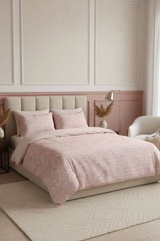 Conjunto de edredão em algodão Emma - 57 fios/cm² - Salmão