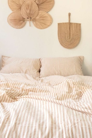 Conjunto de edredão Ranforce King Quilt - Bege