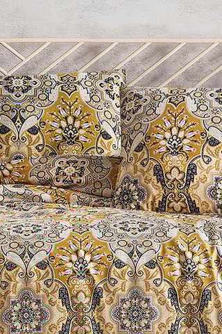 Conjunto de edredão em cetim de algodão La Maison  79 fios/cm² - Âmbar