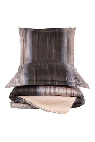 Conjunto de edredão em cetim de algodão Gerard - 83 fios/cm² - bege