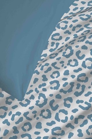 Pack conjunto de edredão em algodão 57 fios/cm² Diana - Azul e branco