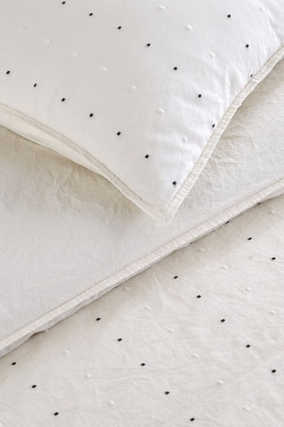 Conjunto de edredão Encorte em algodão 61 fios/cm² - 
Branco