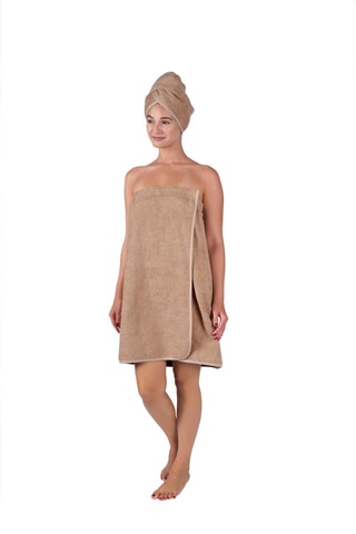 Páreo e toalha - Bege,