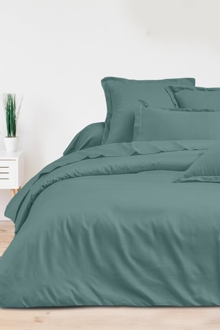 Capa de edredão em cetim de algodão 82 fios/cm² - Verde