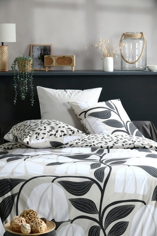 Capa de edredão - Branco e preto