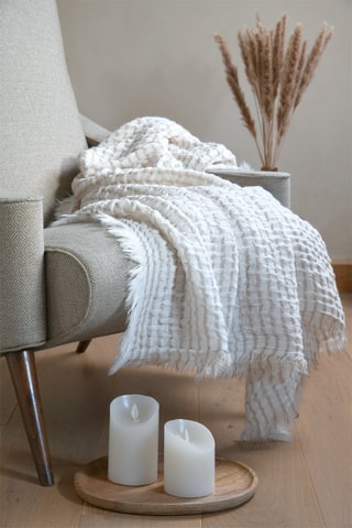 Manta Alfie - Cru - 130 x 150 cm