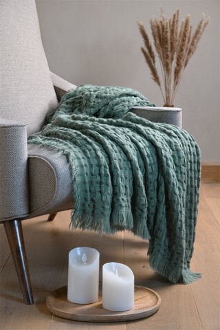 Manta Alfie - Sálvia - 130 x 150 cm