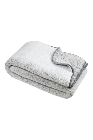 Manta - Branco e cinzento - 130 x 160 cm