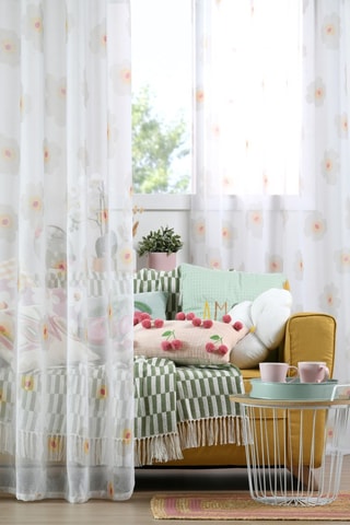 Manta - Verde e branco - 125 x 150 cm