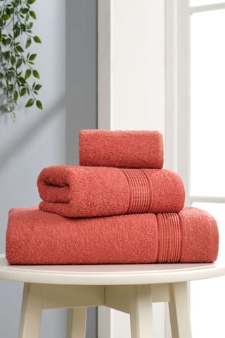 3 toalhas Ezgi - Vermelho