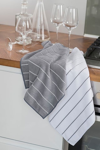 2 panos - Branco e cinzento