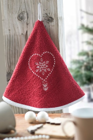 2 panos - Vermelho e branco - 60 cm