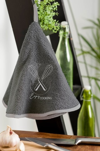 2 panos - Cinzento-escuro - 60 cm