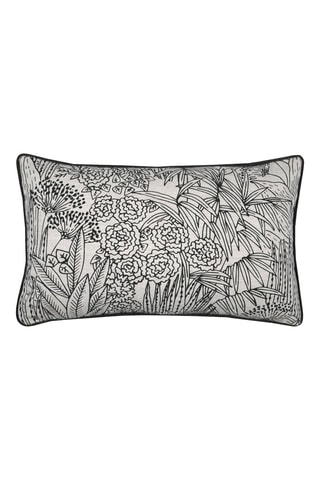 Almofada Orphée - Cru e preto - 30 x 50 cm