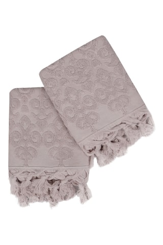 2 toalhas de mãos - Bege - 50 x 90 cm