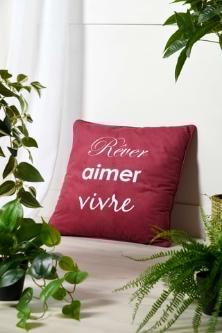 Almofada - Bordô - 50 x 50 cm