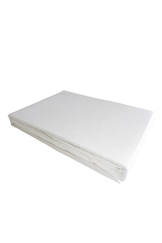 Lençol liso em algodão penteado 83 fios/cm² - Branco