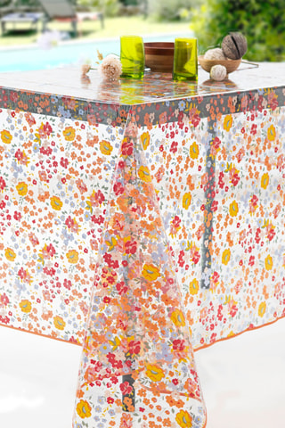 Toalha retangular em plástico - Branco - 140 x 250 cm