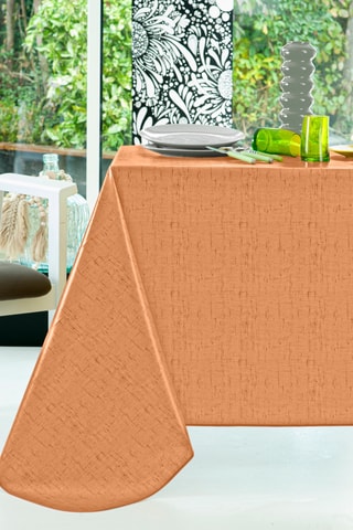 Toalha oval em plástico - Camel - 140 x 250 cm