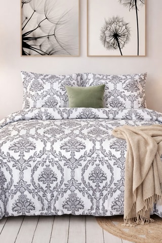 Conjunto de lençóis em algodão 57 fios/cm² Malikoa - Branco