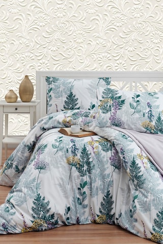 Conjunto de edredão em algodão 57 fios/cm² - Branco