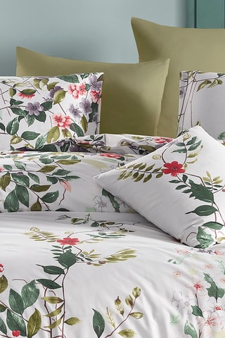 Conjunto de edredão em algodão 57 fios/cm² - Branco