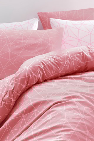 Conjunto de edredão em algodão 57 fios/cm² - Rosa