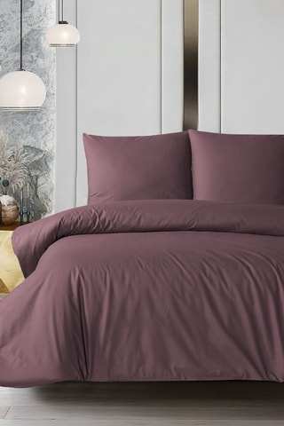 Conjunto de edredão em algodão 57 fios/cm² - Malva