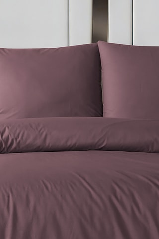 Conjunto de edredão em algodão 57 fios/cm² - Malva