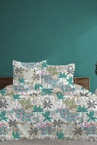 Capa de edredão em algodão 57 fios/cm² - Verde