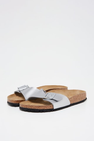 Muiltjes Madrid - Zilverkleurig - Smal