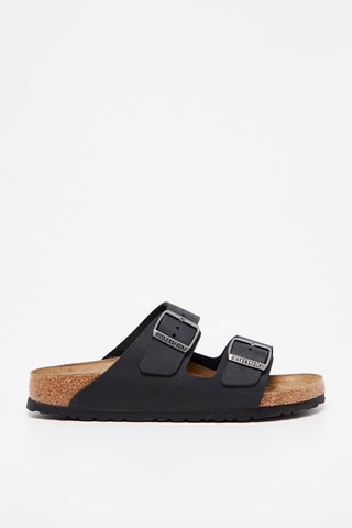 Leren Muiltjes Arizona - Zwart - Smal