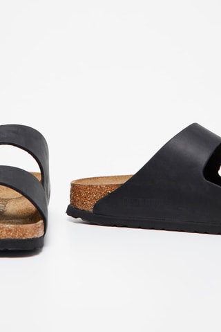 Leren Muiltjes Arizona - Zwart - Smal