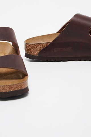 Leren Muiltjes Arizona - Bruin - Smal