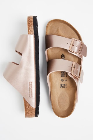 Muiltjes Arizona - Metallic Roze - Smal