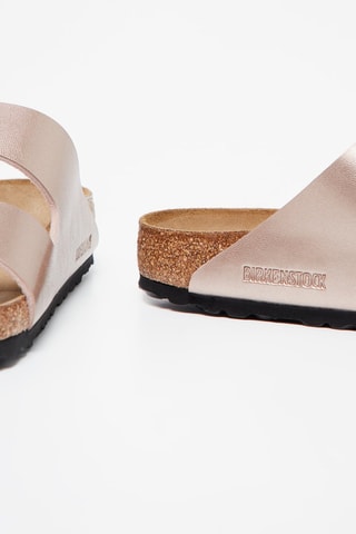 Muiltjes Arizona - Metallic Roze - Smal