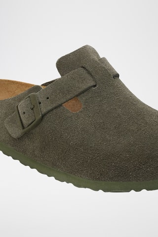 Leren Clogs Boston - Groen