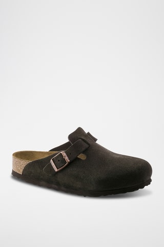 Leren Clogs Boston - Bruin