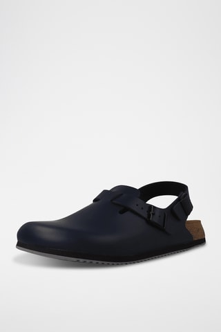Leren Clogs Tokyo - Marineblauw