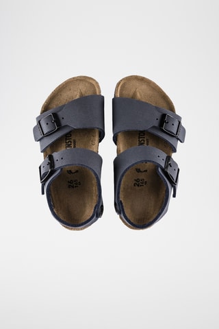 Sandales en cuir New York - Bleu marine