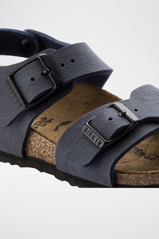 Sandales en cuir New York - Bleu marine