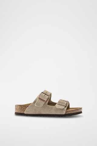 Leren Muiltjes Arizona - Taupe