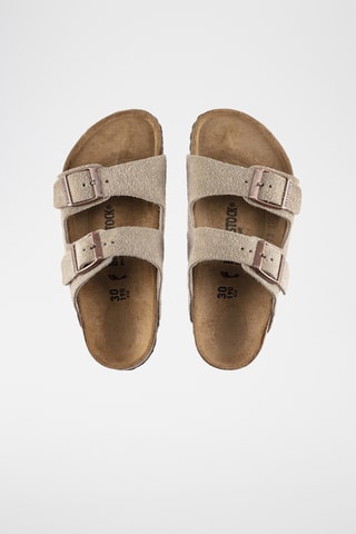 Leren Muiltjes Arizona - Taupe