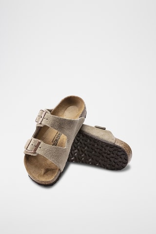 Leren Muiltjes Arizona - Taupe