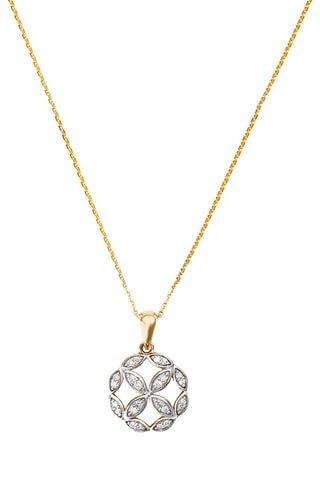 Pendente Rose des Vents - Ouro amarelo e diamantes